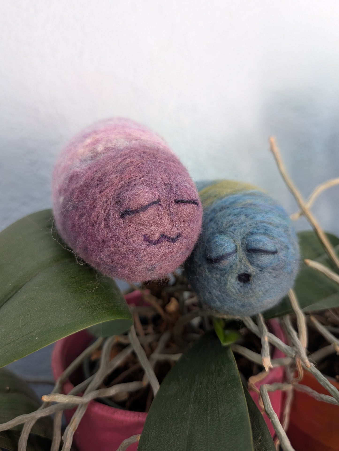 Needle Felted Cute Sleepy Worms
