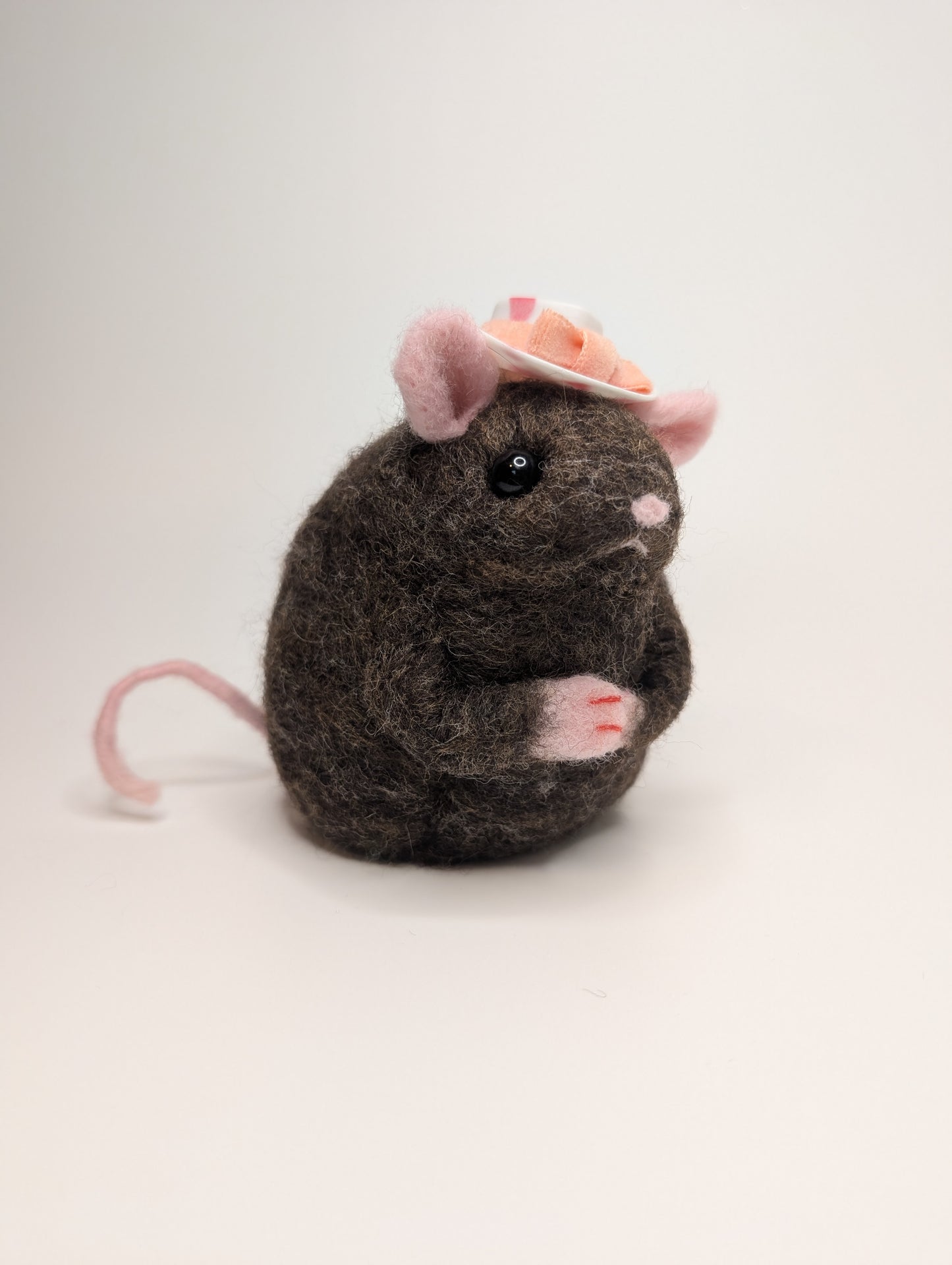 Needle Felted Cowgirl Rat