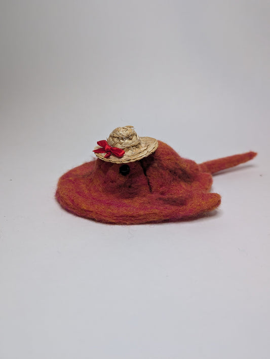 Orange Horseshoe Crab (With Sunhat)