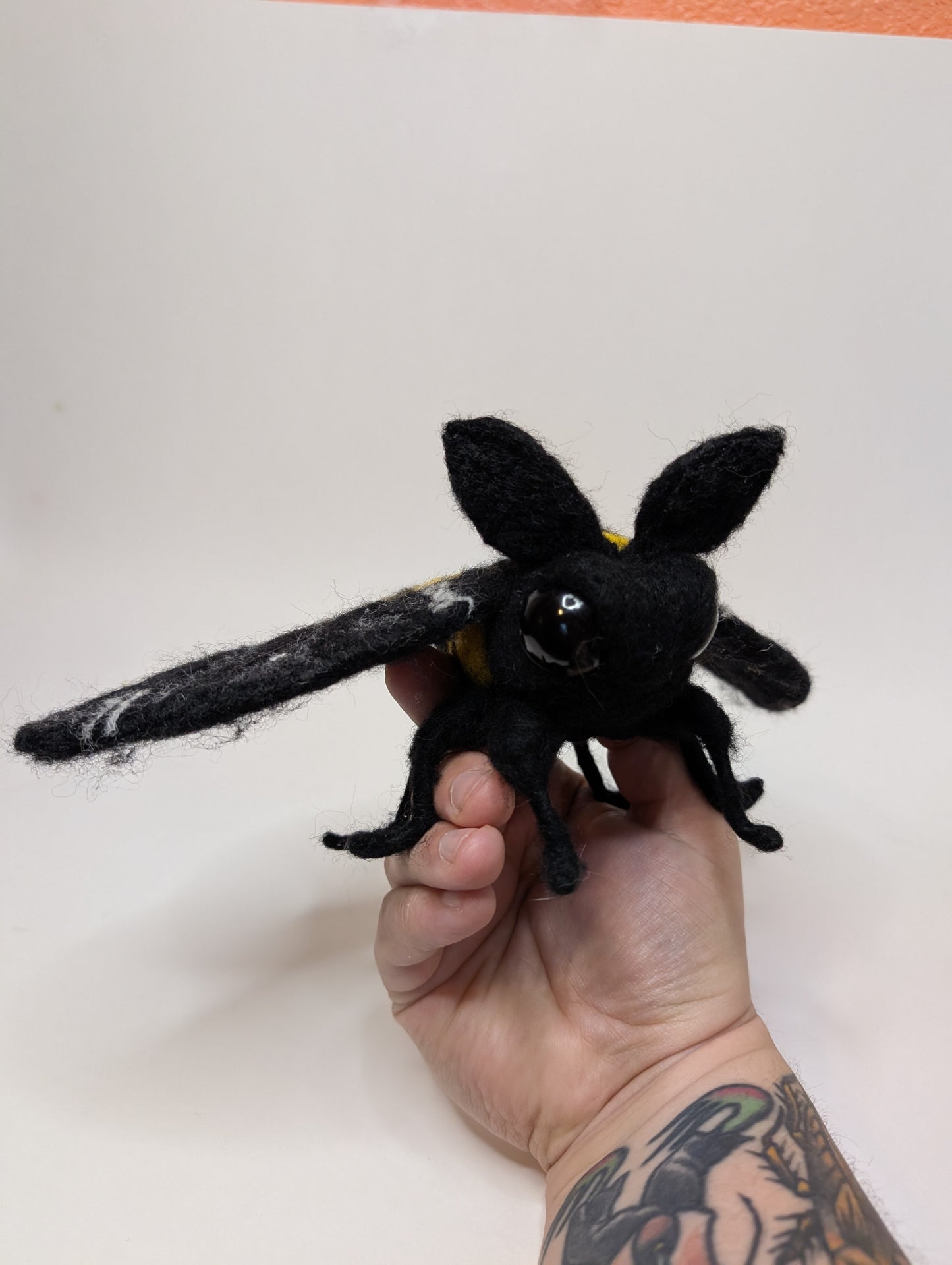 Needle Felted Death's Head Moth