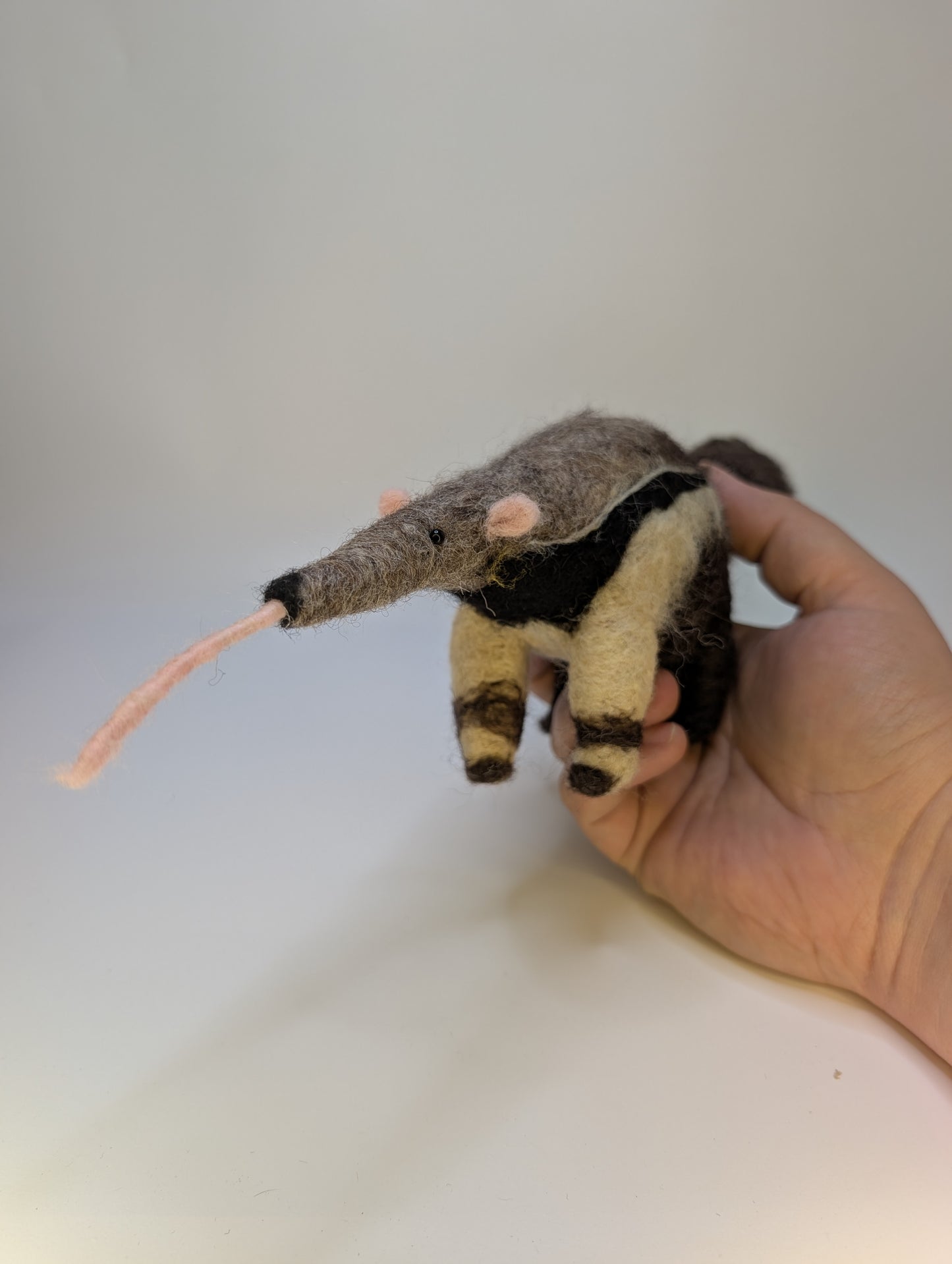 Needle Felted Anteater Figurine