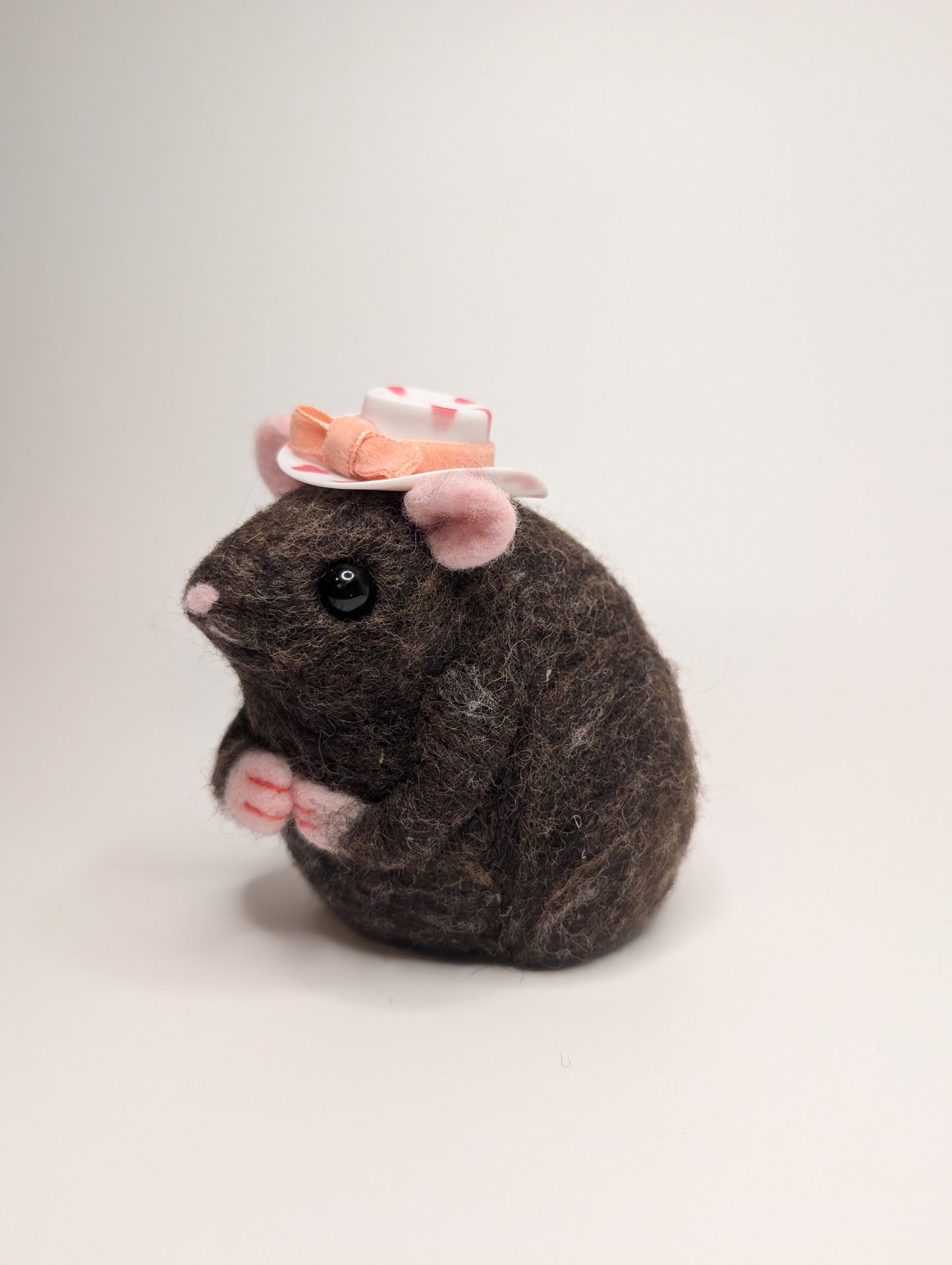 Needle Felted Cowgirl Rat
