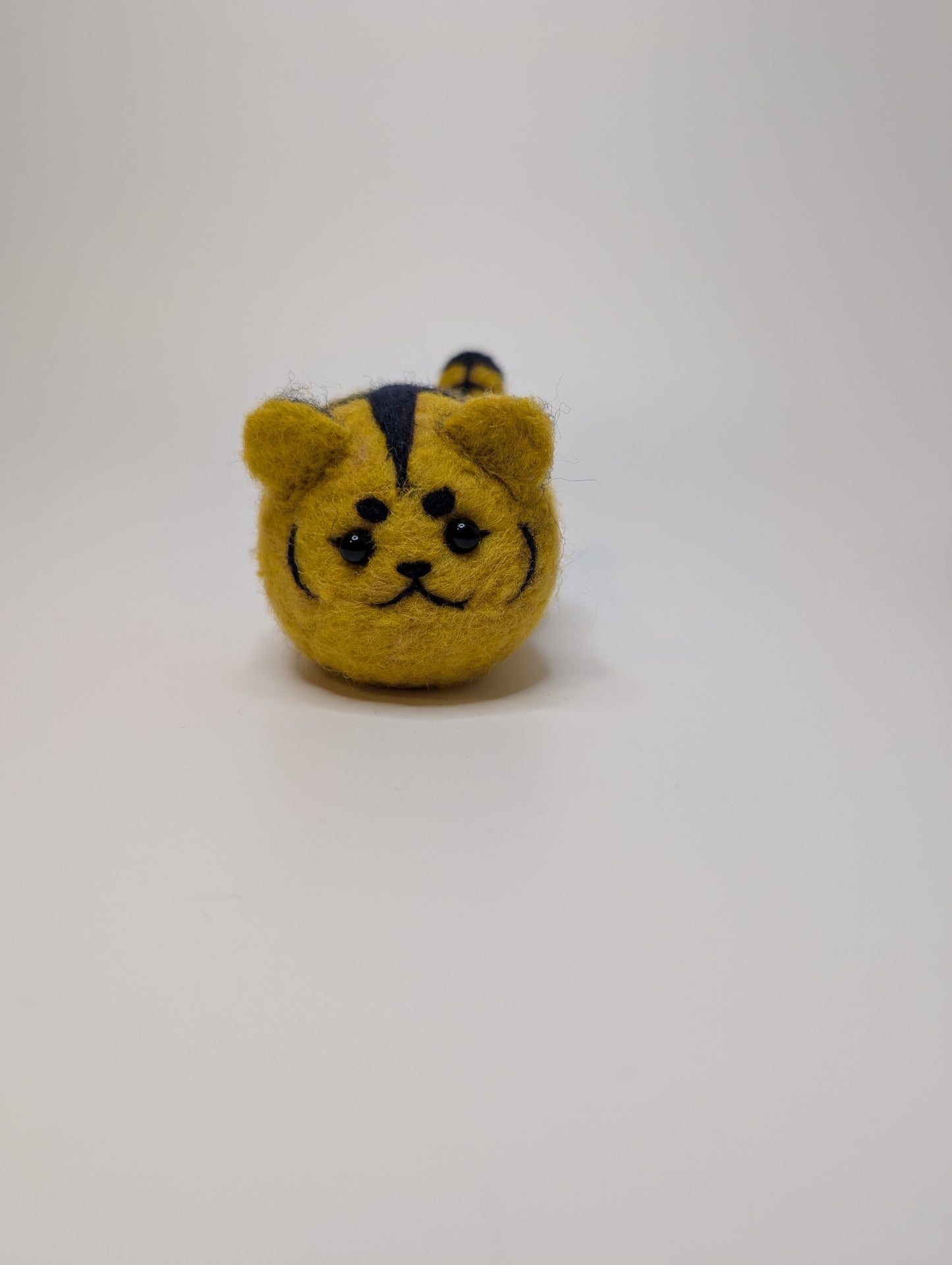 Needle Felted Tiger Worm
