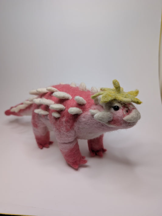 Needle Felted Ankylosaurus (Custom Made To Order)
