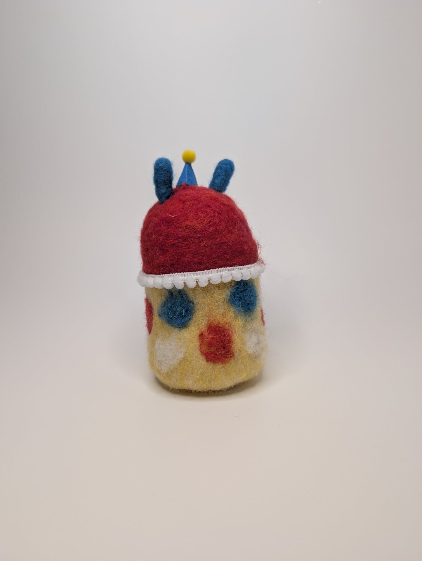 Needle Felted Clown Worm