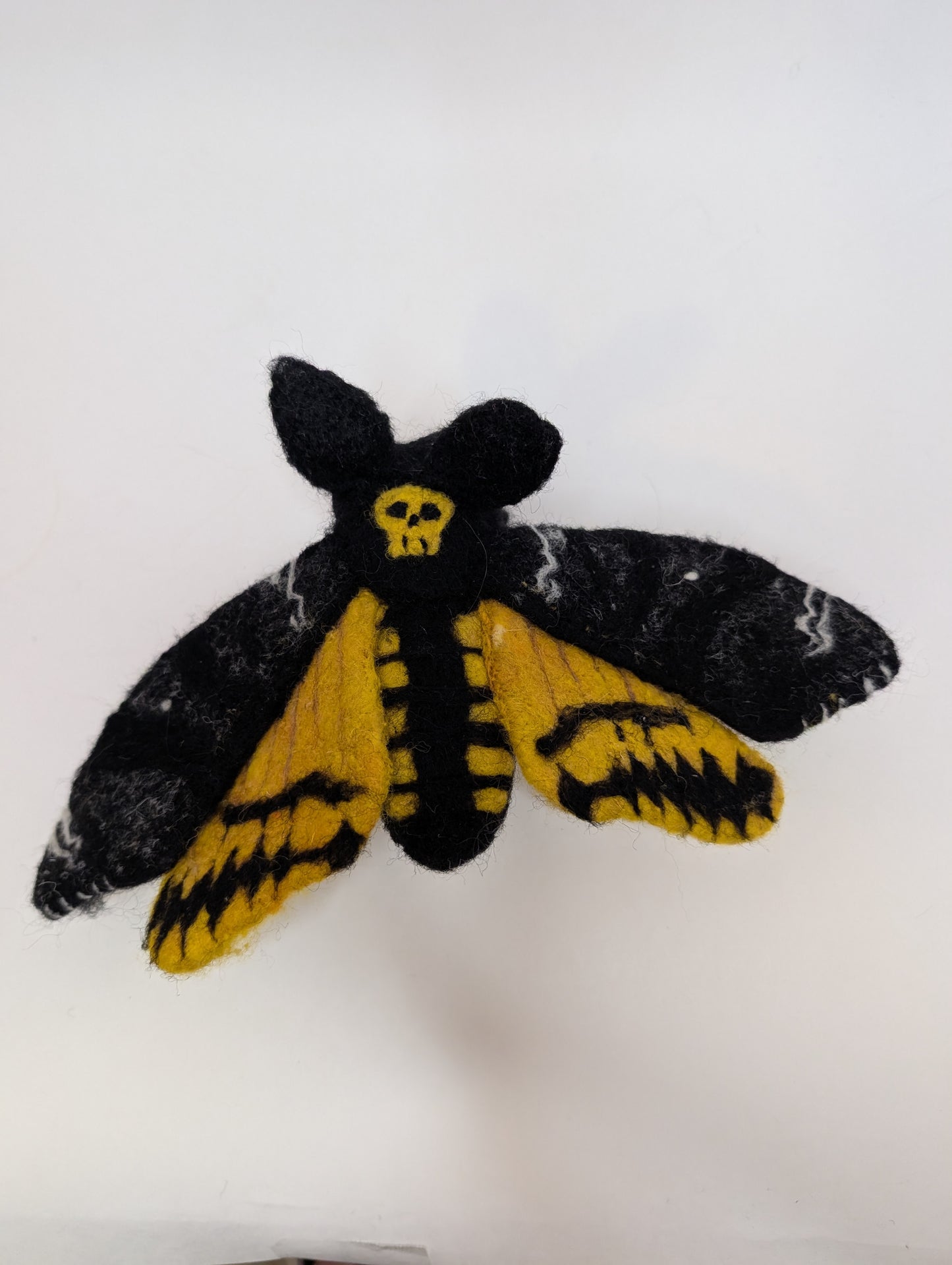 Needle Felted Death's Head Moth