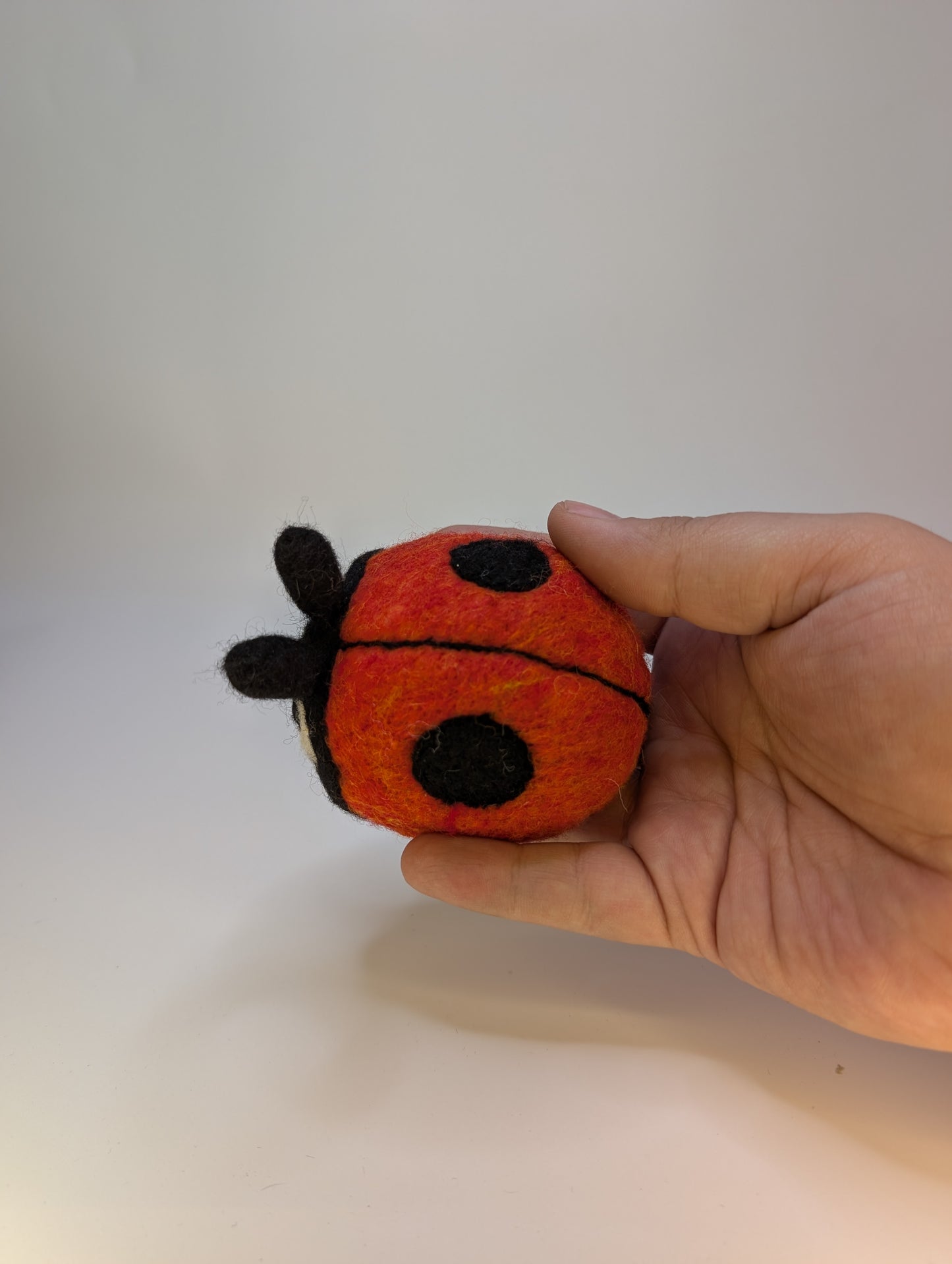 Needle Felted Bitty Baby Ladybug