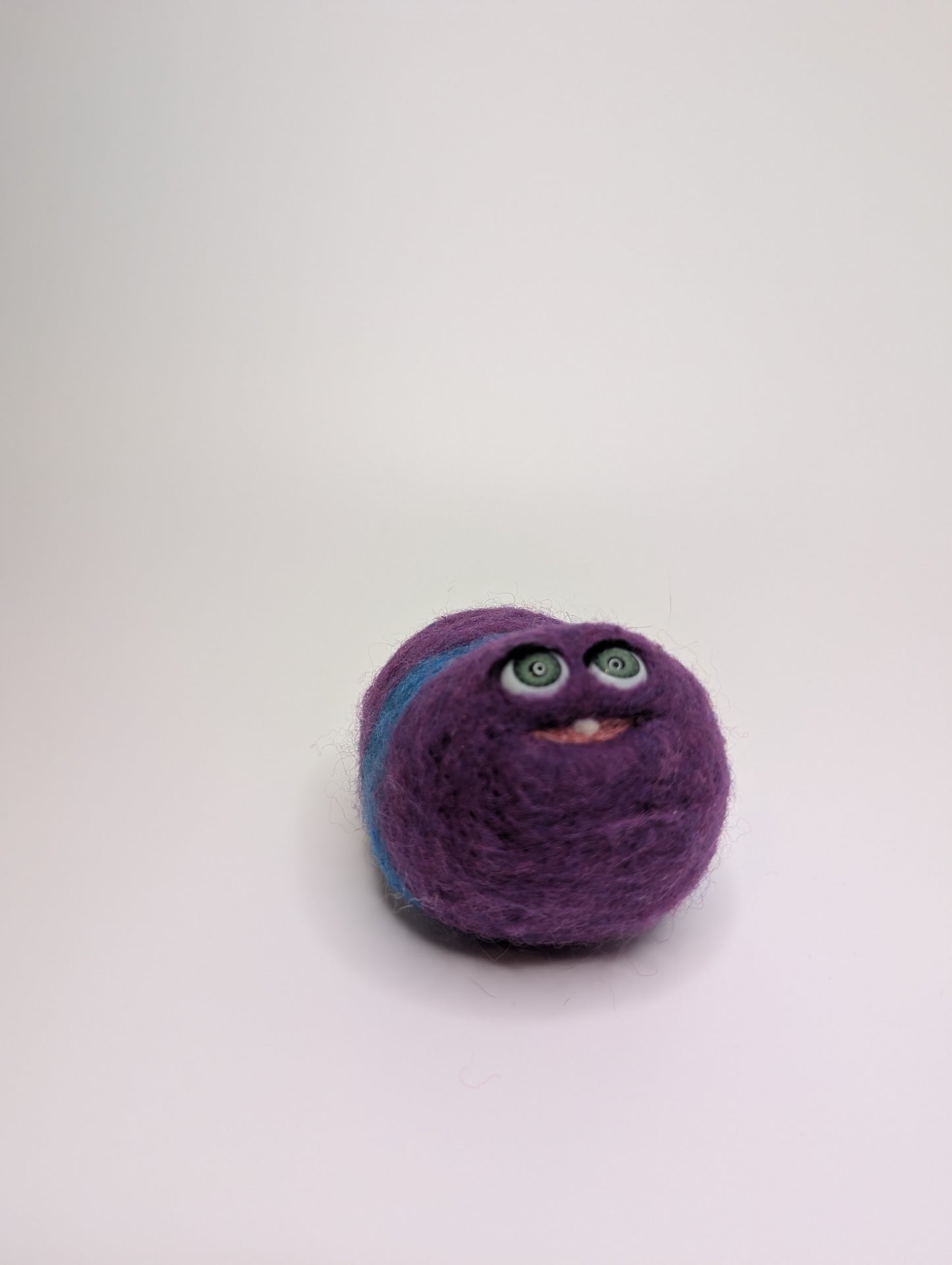 Needle Felted Purple Worm