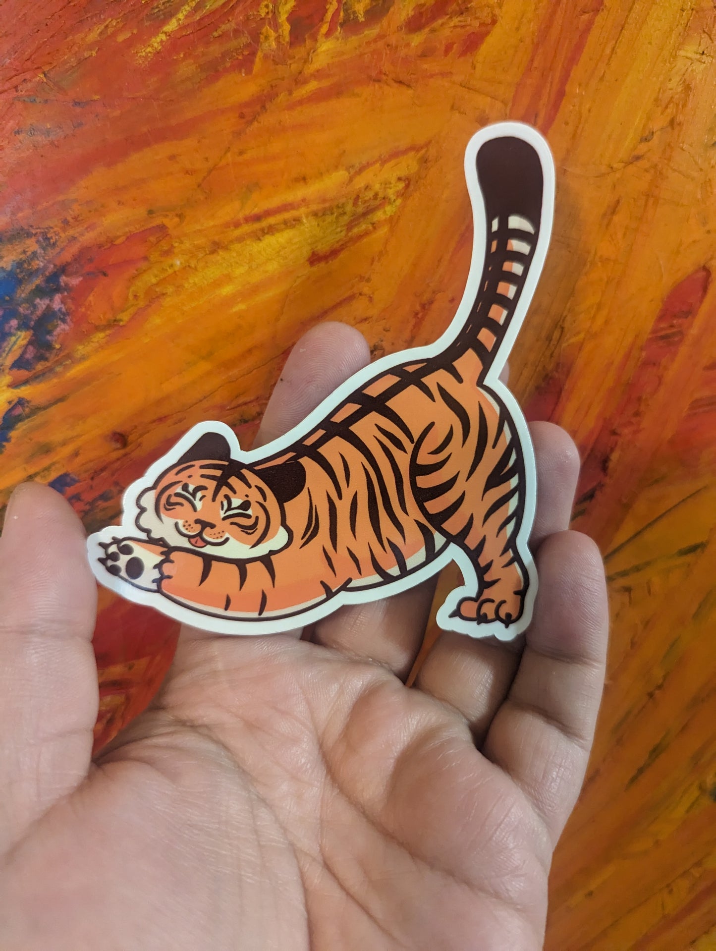 Chubby Tiger Sticker