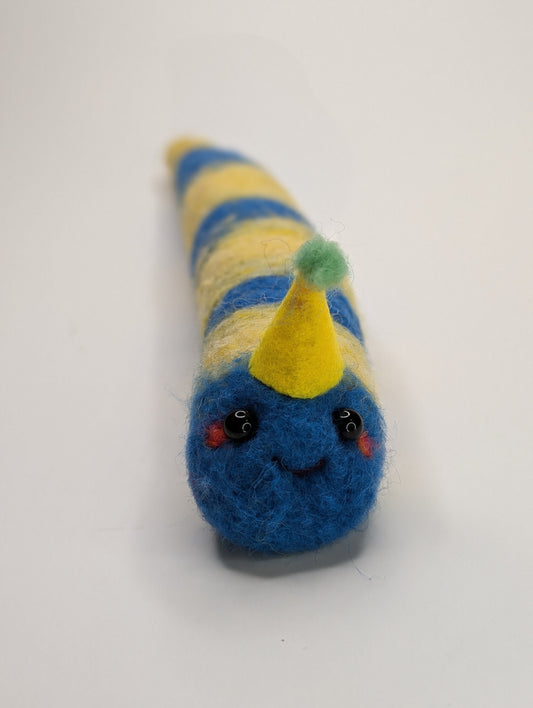 Yellow and Blue Snakey Worm