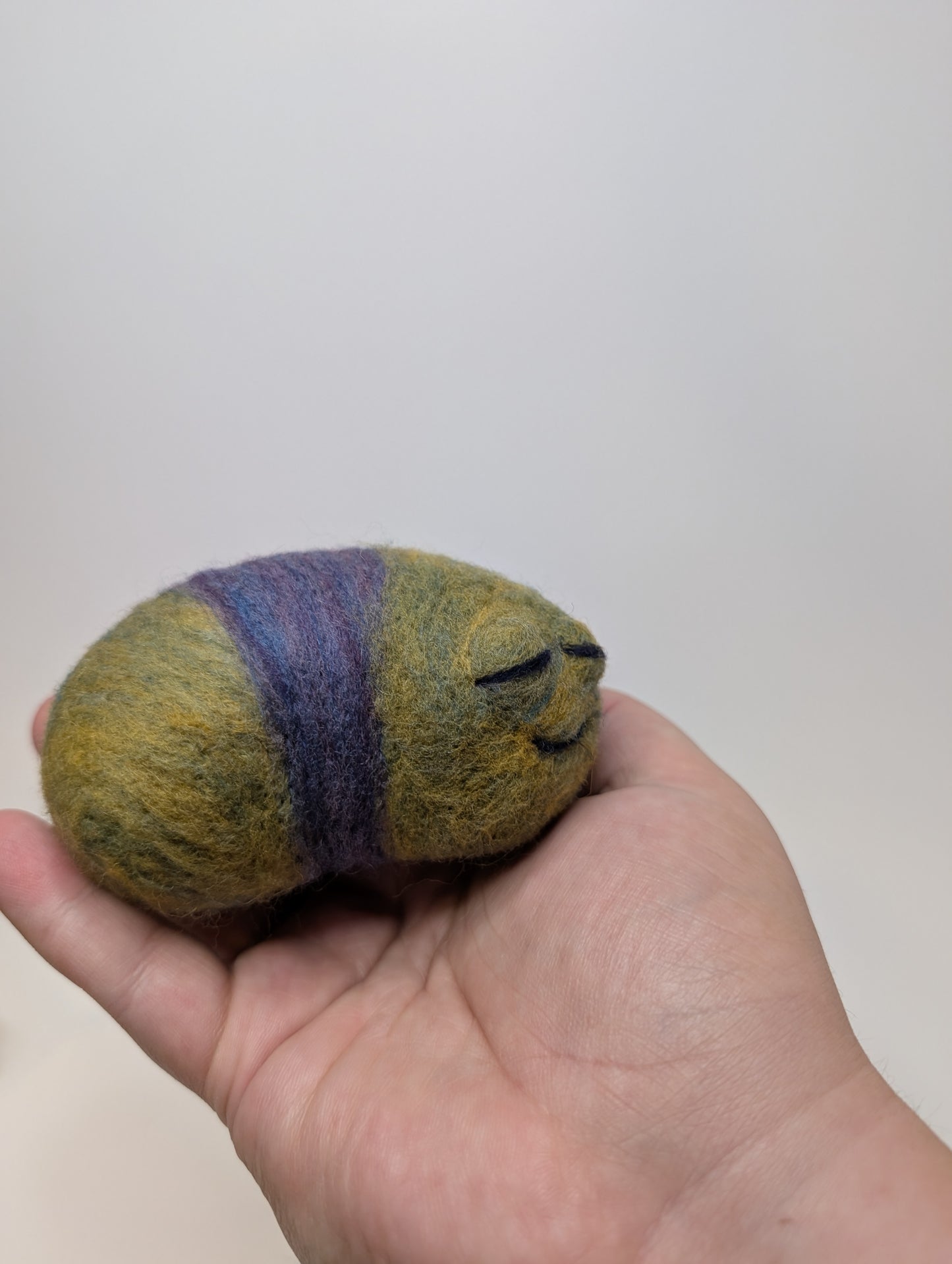 Needle Felted Cute Sleepy Worms