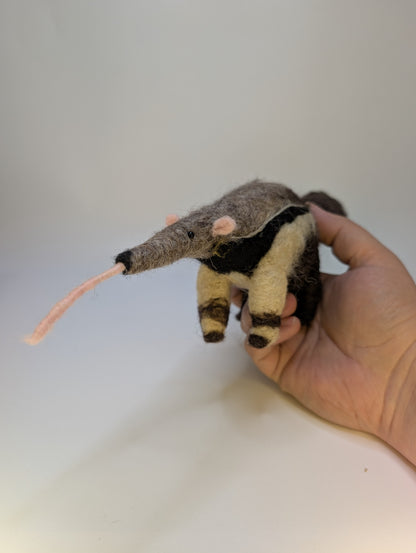 Needle Felted Anteater Figurine