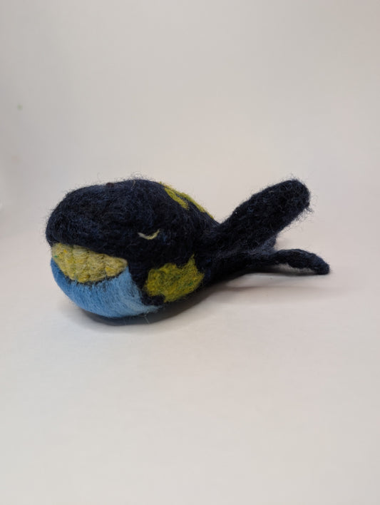 Needle Felted World Whale