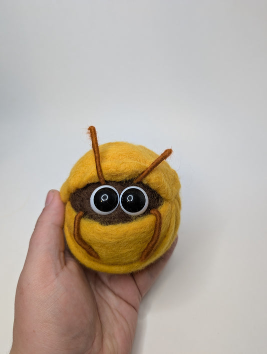 Joe (An Anxious Cute Needlefelted Isopod)