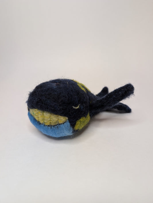 Needle Felted World Whale