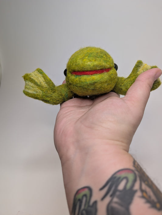 Needle Felted Silly Tadpole