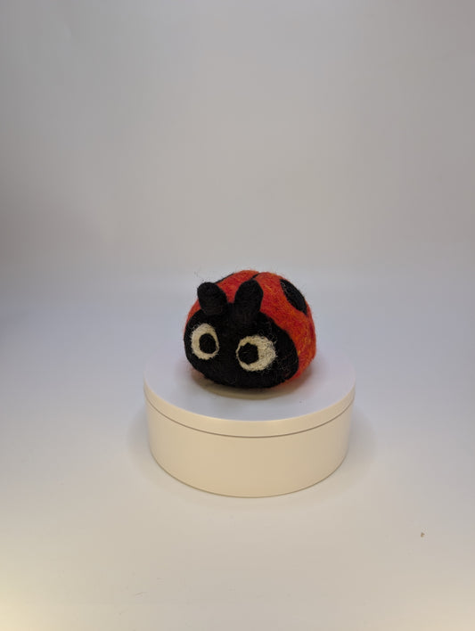 Needle Felted Bitty Baby Ladybug
