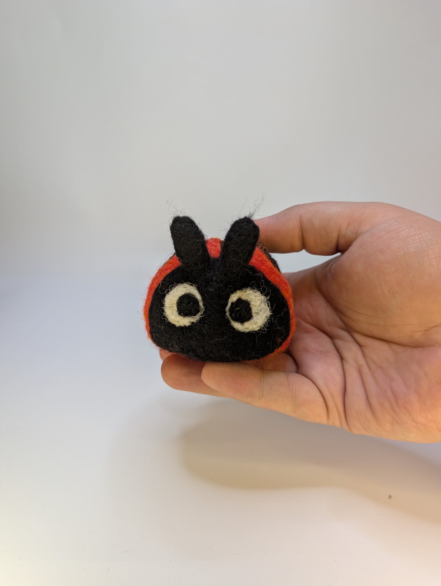Needle Felted Bitty Baby Ladybug